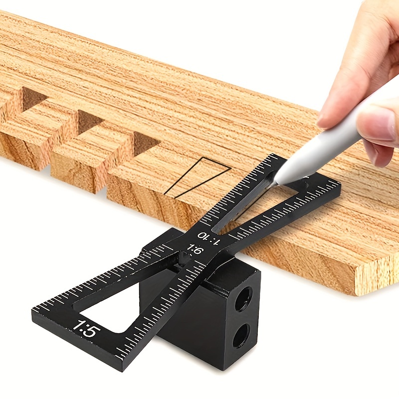 Dovetail Marking Guide - 1:5-1:6 1:8-1:10 قالب تحديد ذيل الحمامة