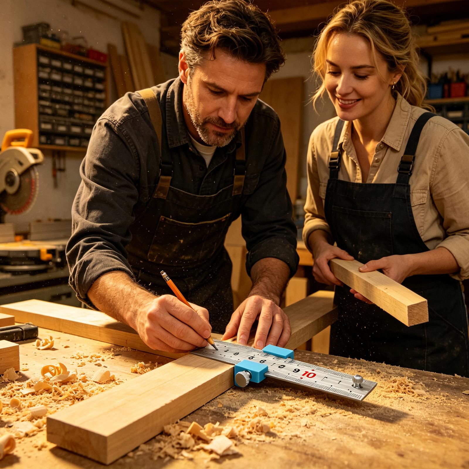 Tools For Woodworking Workshop - أدوات نجارة، مسطرة نجارة، مكعب قياس
