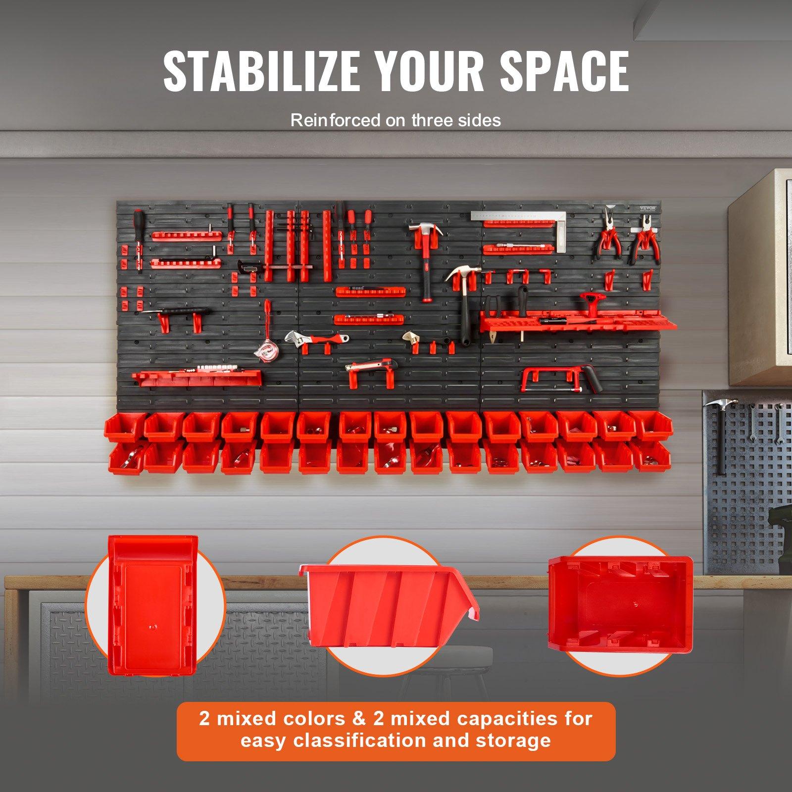 منظم أدوات بلاستيكي مثبت على ا - مراجعة Workshop Tools Shelf وسعره