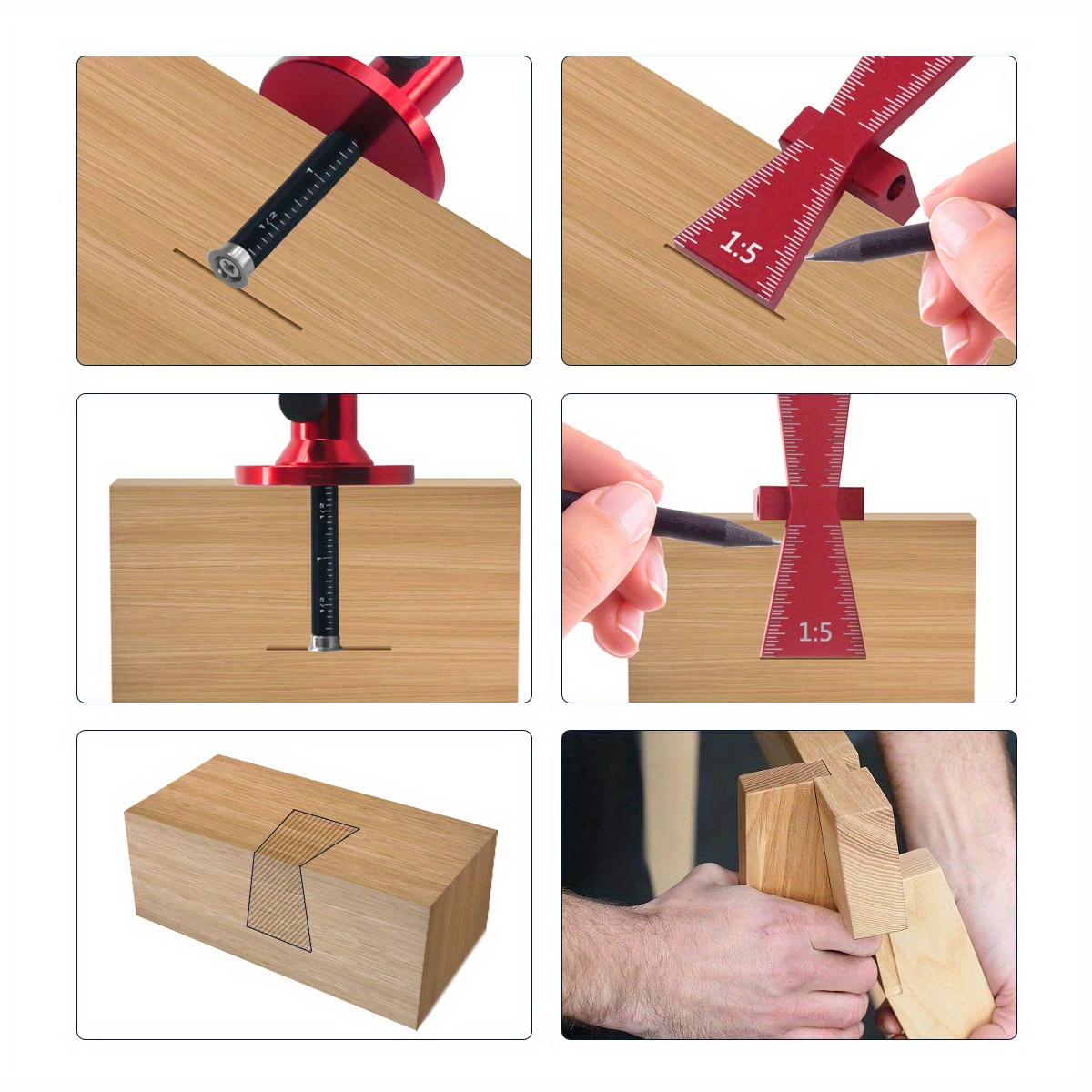 قاطع عجلة المحمل للخشب الناعم، - مراجعة Dovetail Marking Guide وسعره