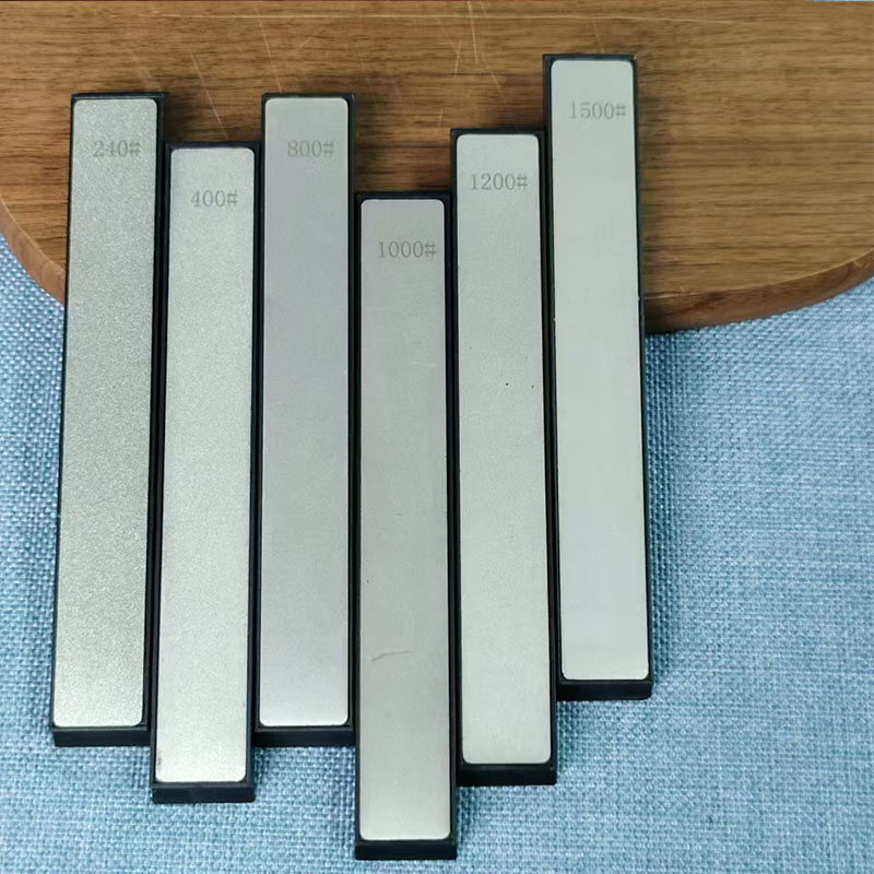 مجموعة من 4 أحجار شحذ ماسية مت - مراجعة Sharpening Stone Whetstone وسعره