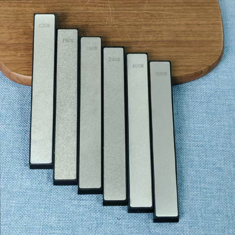 مجموعة من 4 أحجار شحذ ماسية مت - مراجعة Sharpening Stone Whetstone وسعره