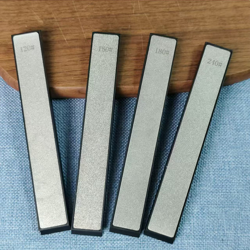 مجموعة من 4 أحجار شحذ ماسية مت - مراجعة Sharpening Stone Whetstone وسعره