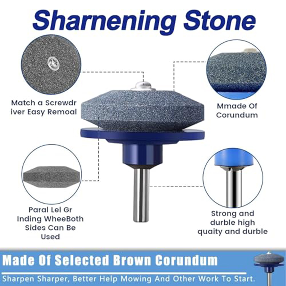 طقم شحذ شفرات جزازات العشب الش - مراجعة Sharpening Stone Whetstone وسعره